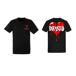 Retro Wave - Black Shirt Red/White