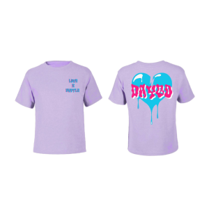 Retro Wave - Lt. Purple Shirt Baby Blue/Pink