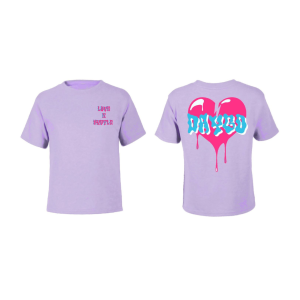 Retro Wave - Lt. Purple Shirt Pink/Baby Blue