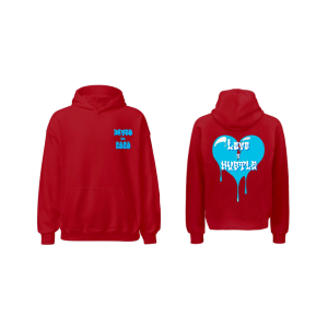 Est. 2020 Red Hoodie Baby Blue/White