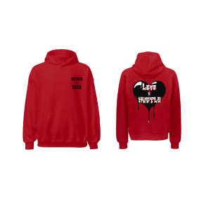 Est. 2020 Red Hoodie Black/White