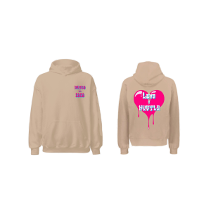 Est. 2020 Tan Hoodie Pink/Baby Blue
