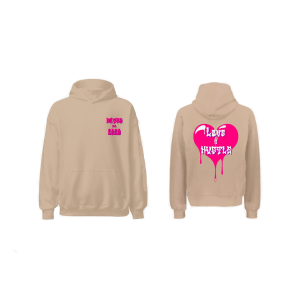 Est. 2020 Tan Hoodie Pink/Purple