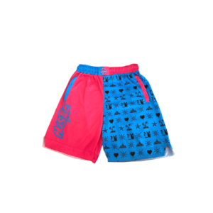 Hustle Hoops Baby Blue/Pink Shorts
